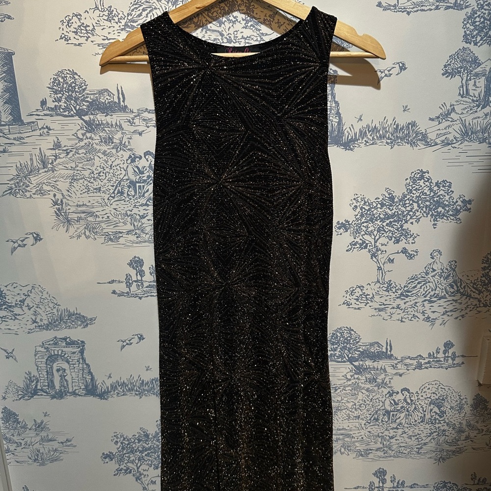 Sparkling Black Maxi Dress
